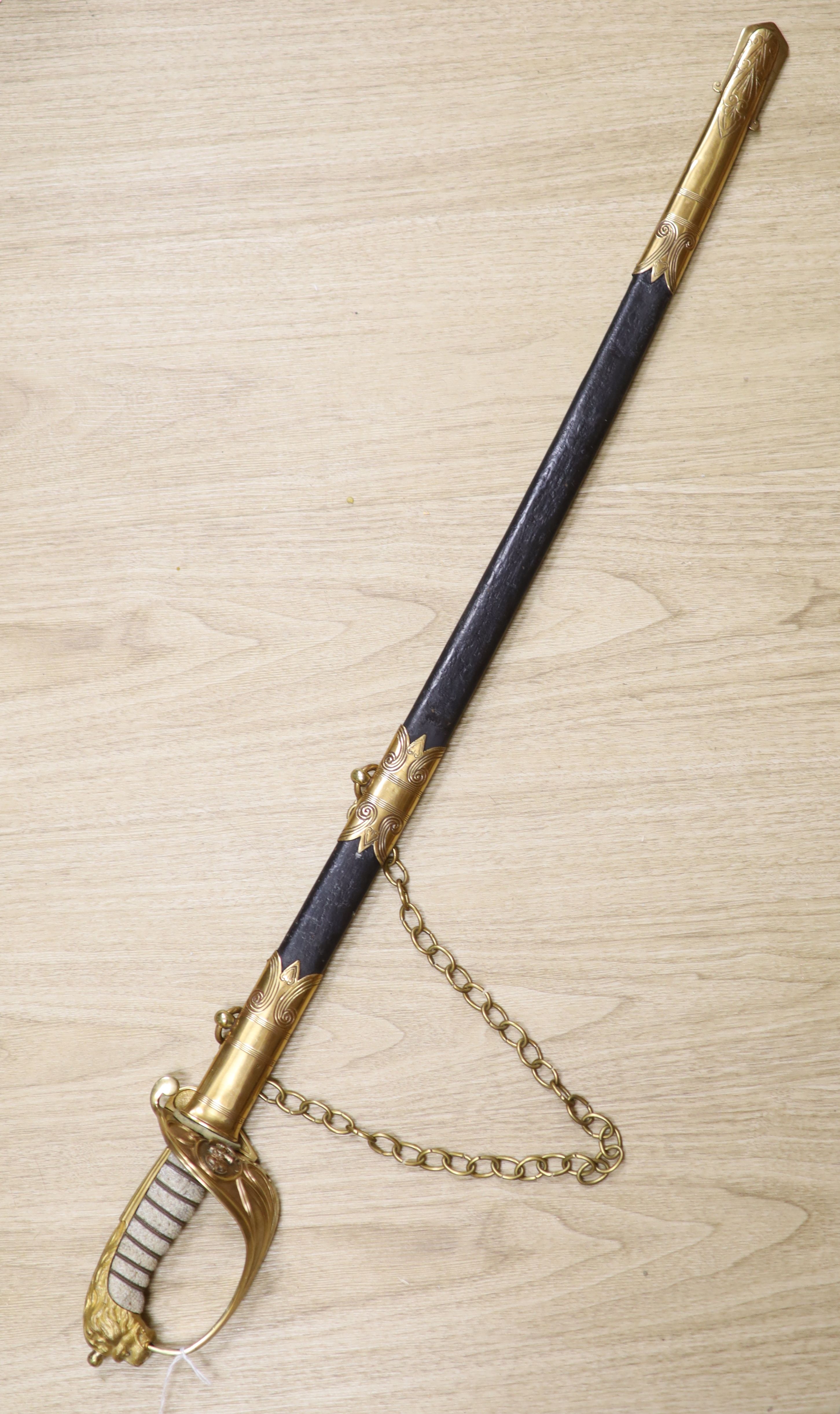 A late Naval Officers sword